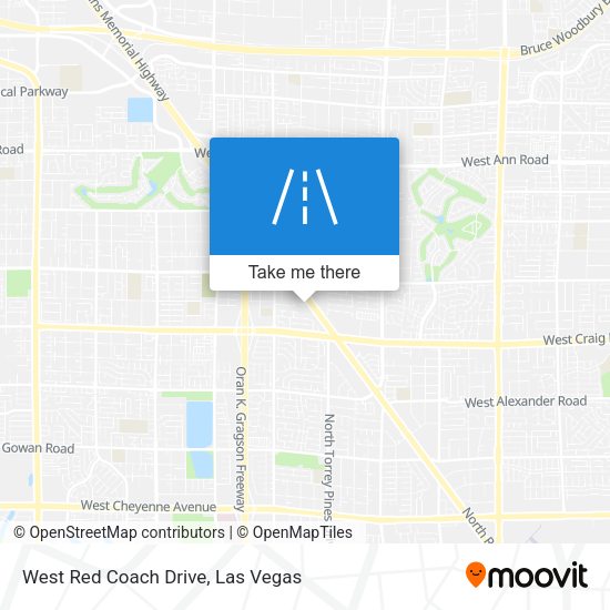 Mapa de West Red Coach Drive