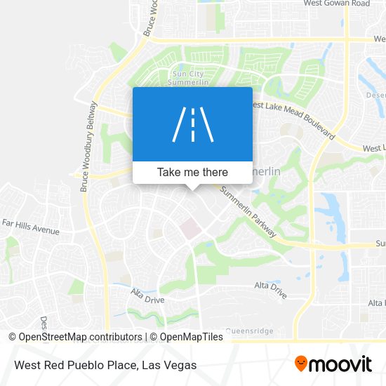 Mapa de West Red Pueblo Place