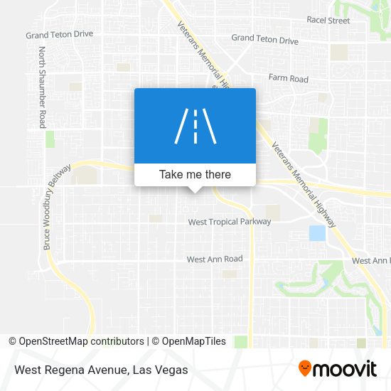 Mapa de West Regena Avenue