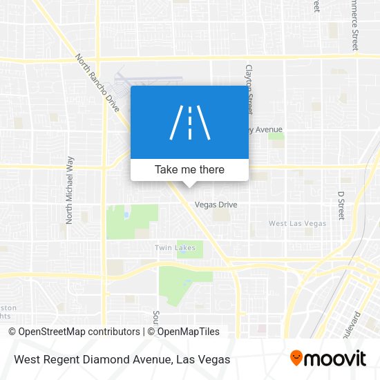 Mapa de West Regent Diamond Avenue