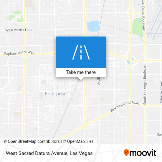 West Sacred Datura Avenue map