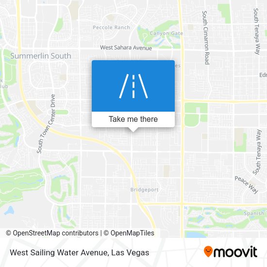West Sailing Water Avenue map