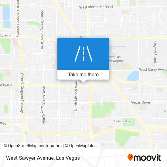 West Sawyer Avenue map