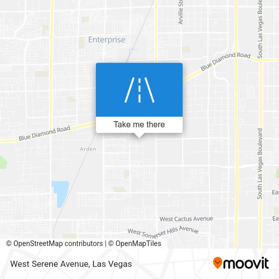 West Serene Avenue map