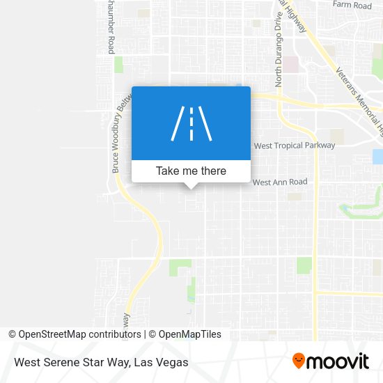 West Serene Star Way map