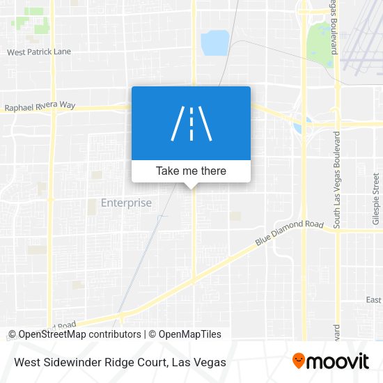 West Sidewinder Ridge Court map