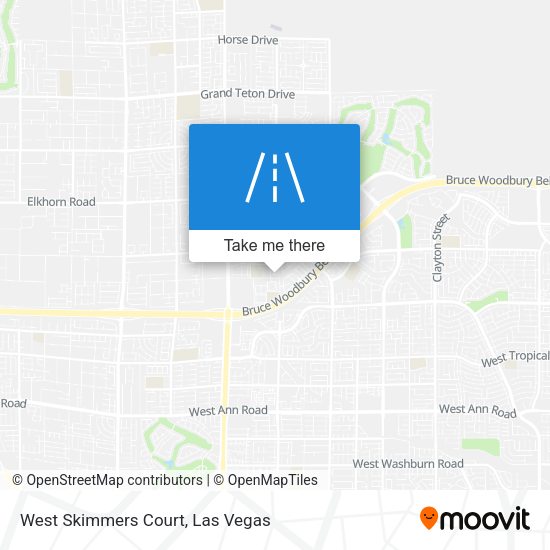 West Skimmers Court map