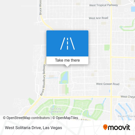 West Solitaria Drive map