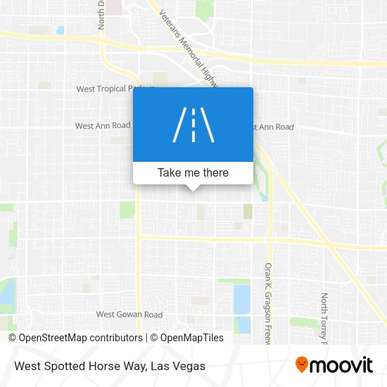 West Spotted Horse Way map