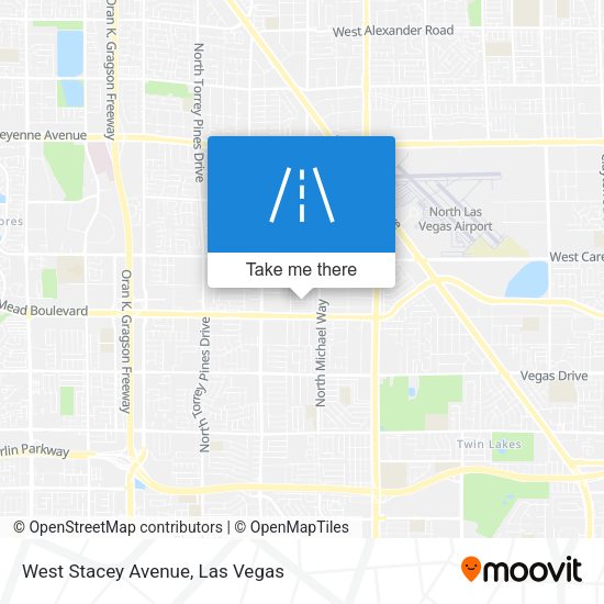 West Stacey Avenue map