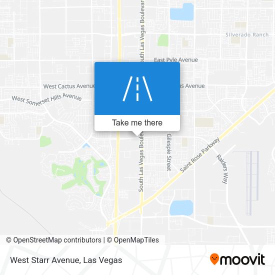 West Starr Avenue map