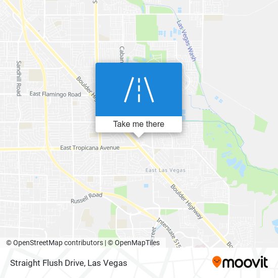 Straight Flush Drive map