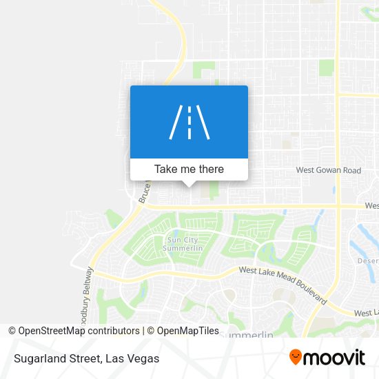 Sugarland Street map