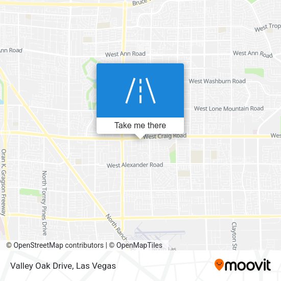 Valley Oak Drive map