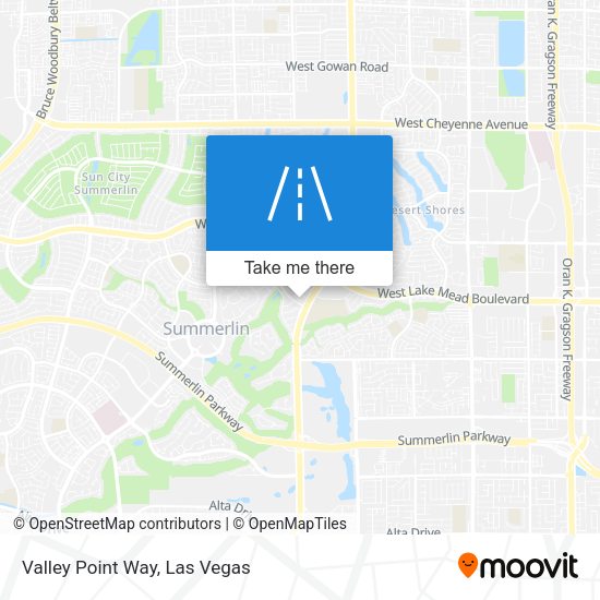 Mapa de Valley Point Way