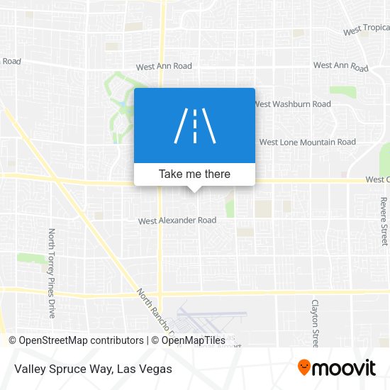Valley Spruce Way map