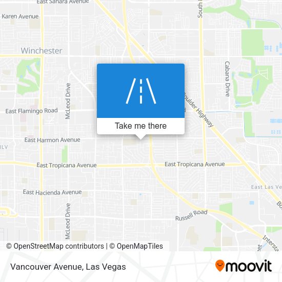 Mapa de Vancouver Avenue