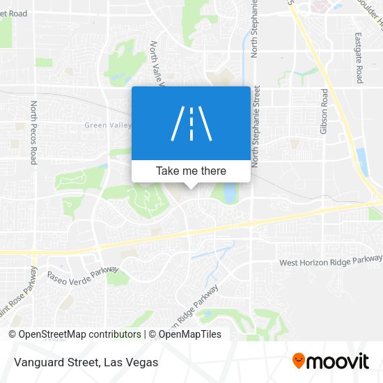 Mapa de Vanguard Street