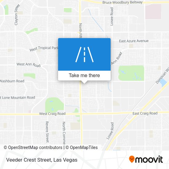 Veeder Crest Street map