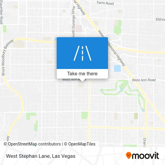 West Stephan Lane map