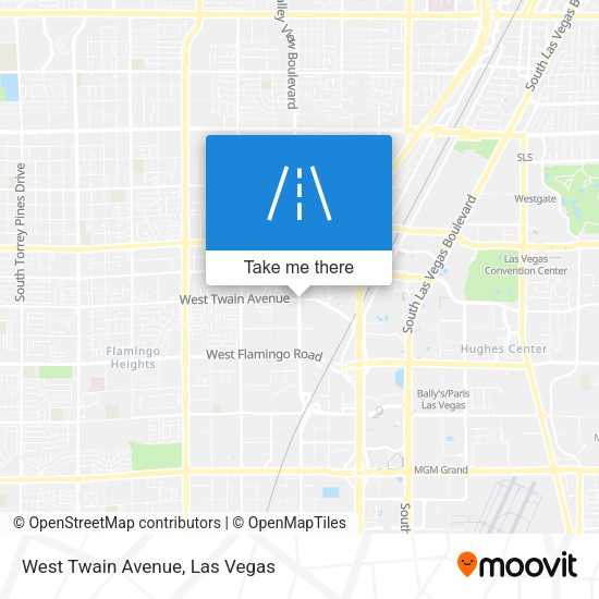 West Twain Avenue map