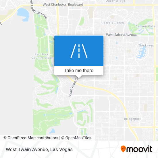 West Twain Avenue map