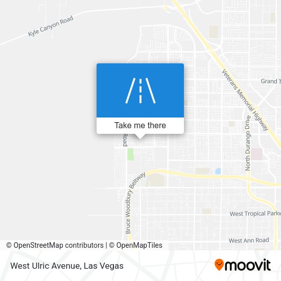 West Ulric Avenue map