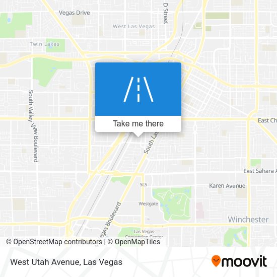 West Utah Avenue map