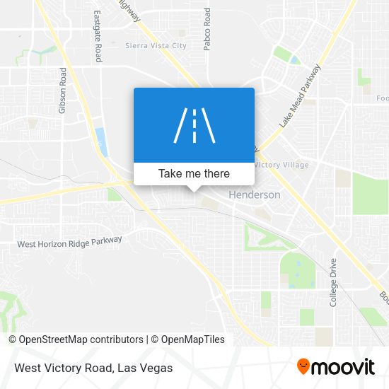 West Victory Road map