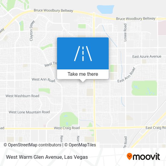 West Warm Glen Avenue map