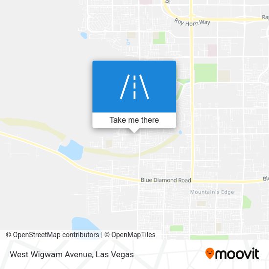 West Wigwam Avenue map