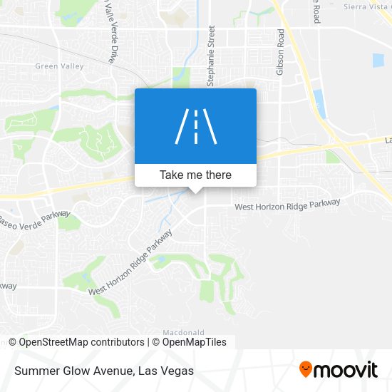 Summer Glow Avenue map