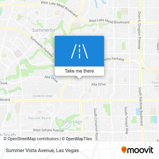 Mapa de Summer Vista Avenue