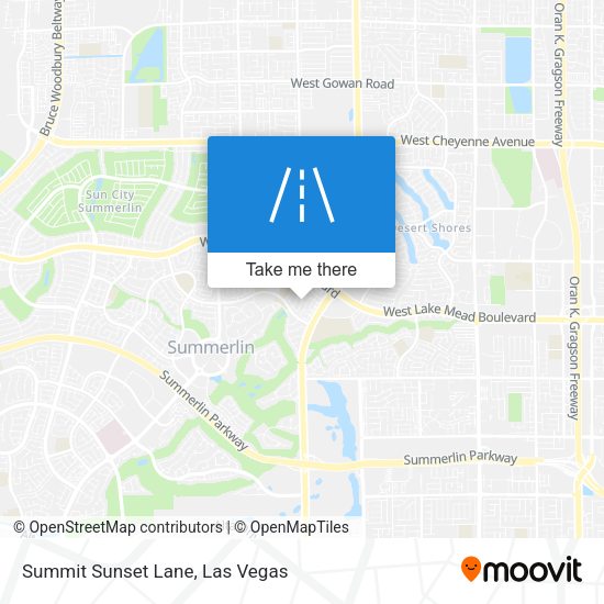 Summit Sunset Lane map