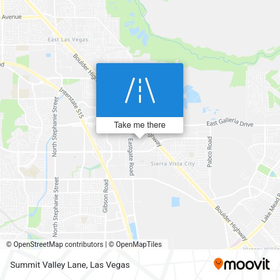 Summit Valley Lane map