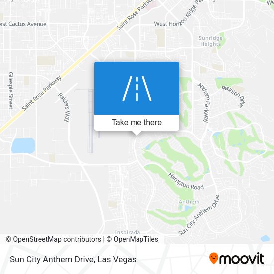 Sun City Anthem Drive map