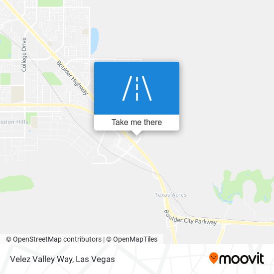 Velez Valley Way map