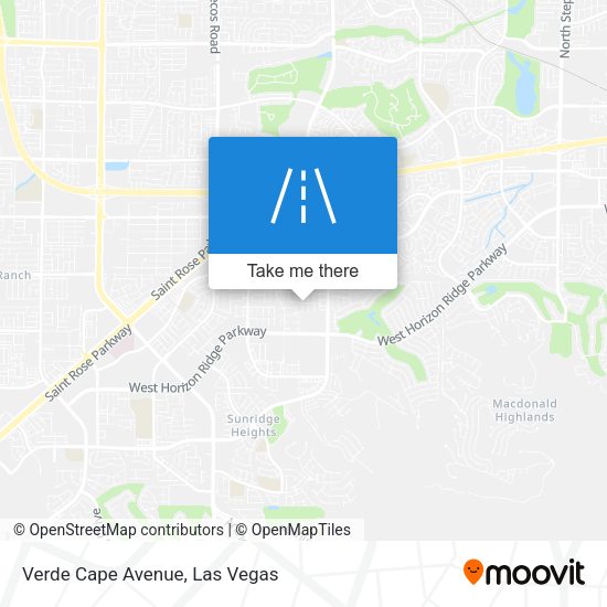Mapa de Verde Cape Avenue