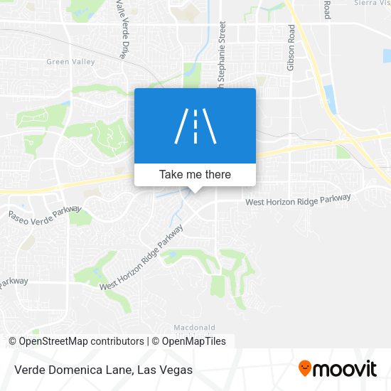 Verde Domenica Lane map