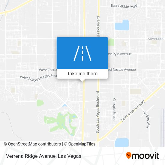 Verrena Ridge Avenue map