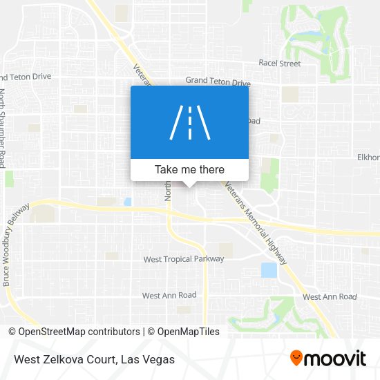 Mapa de West Zelkova Court