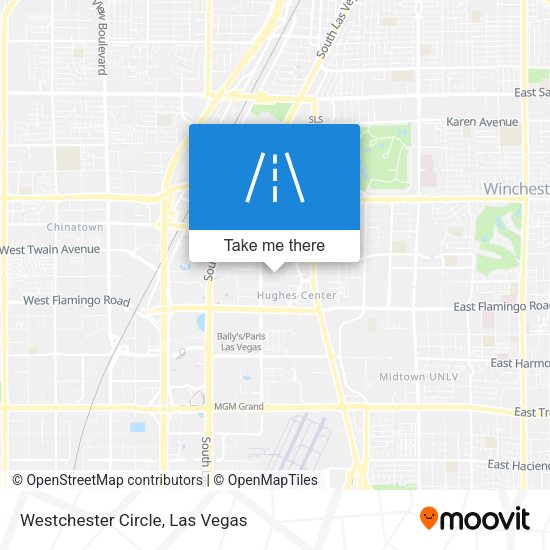Mapa de Westchester Circle
