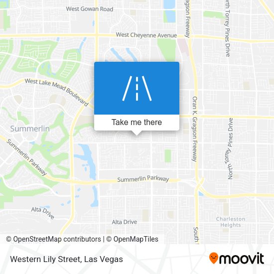 Western Lily Street map