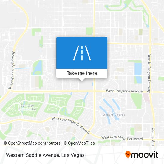 Western Saddle Avenue map