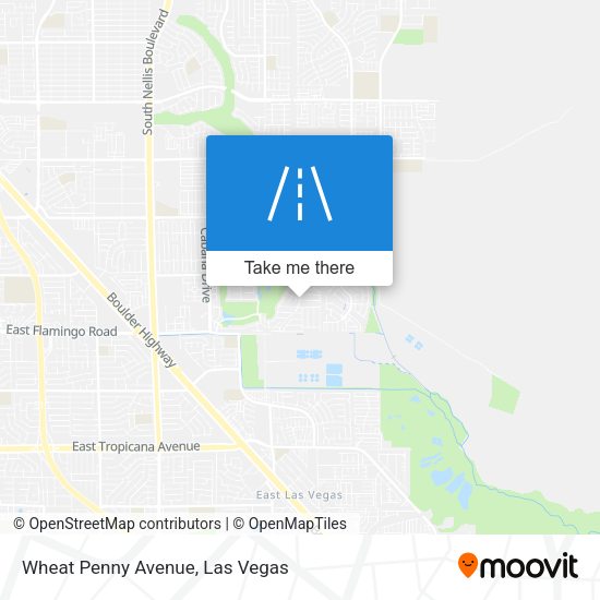 Mapa de Wheat Penny Avenue