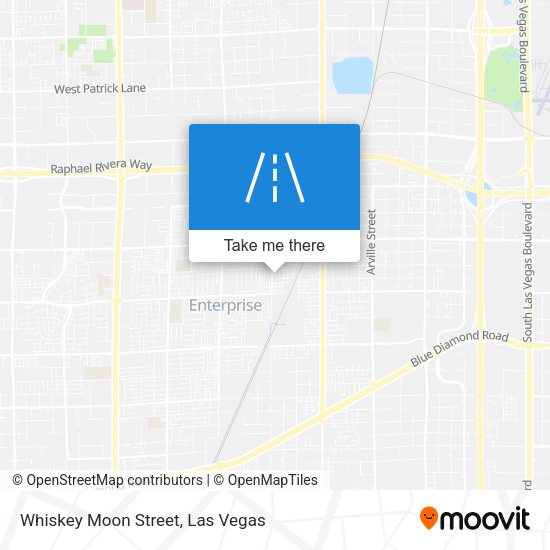 Whiskey Moon Street map