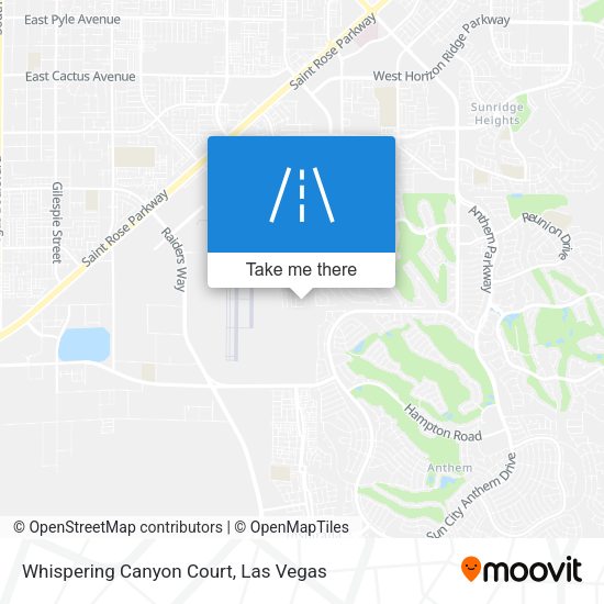 Whispering Canyon Court map