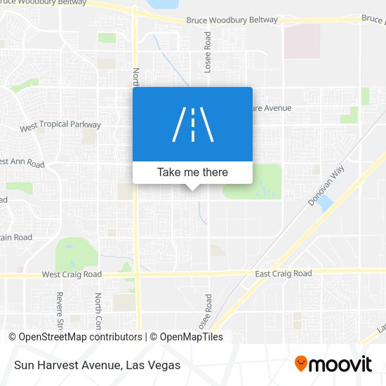 Sun Harvest Avenue map
