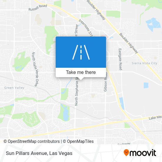 Mapa de Sun Pillars Avenue