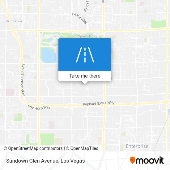 Mapa de Sundown Glen Avenue